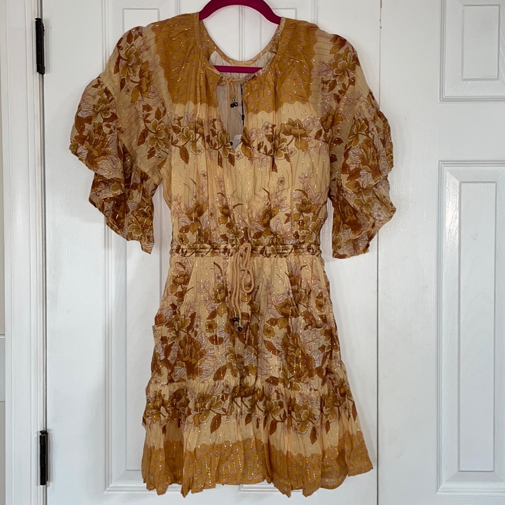 NWT Spell & The Gypsy Coco Lei Flutter Sleeve Playdress - XS